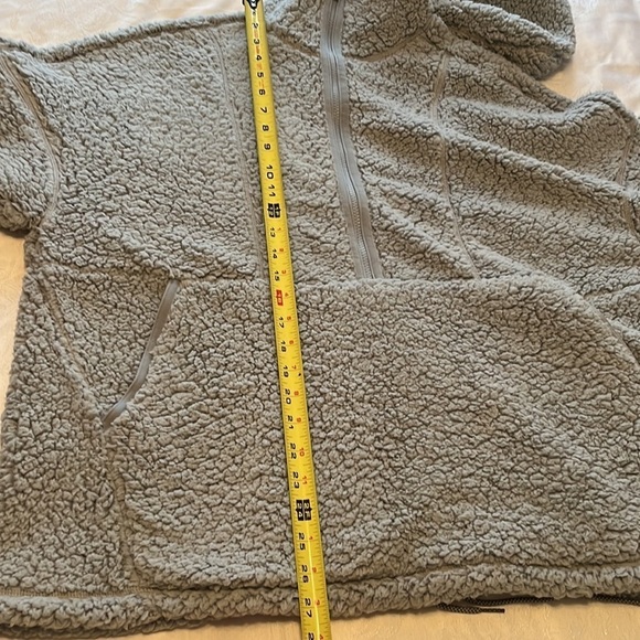 PRANA chunky gray fleece zipper hoodie, size 1X, good condition - Picture 5 of 5